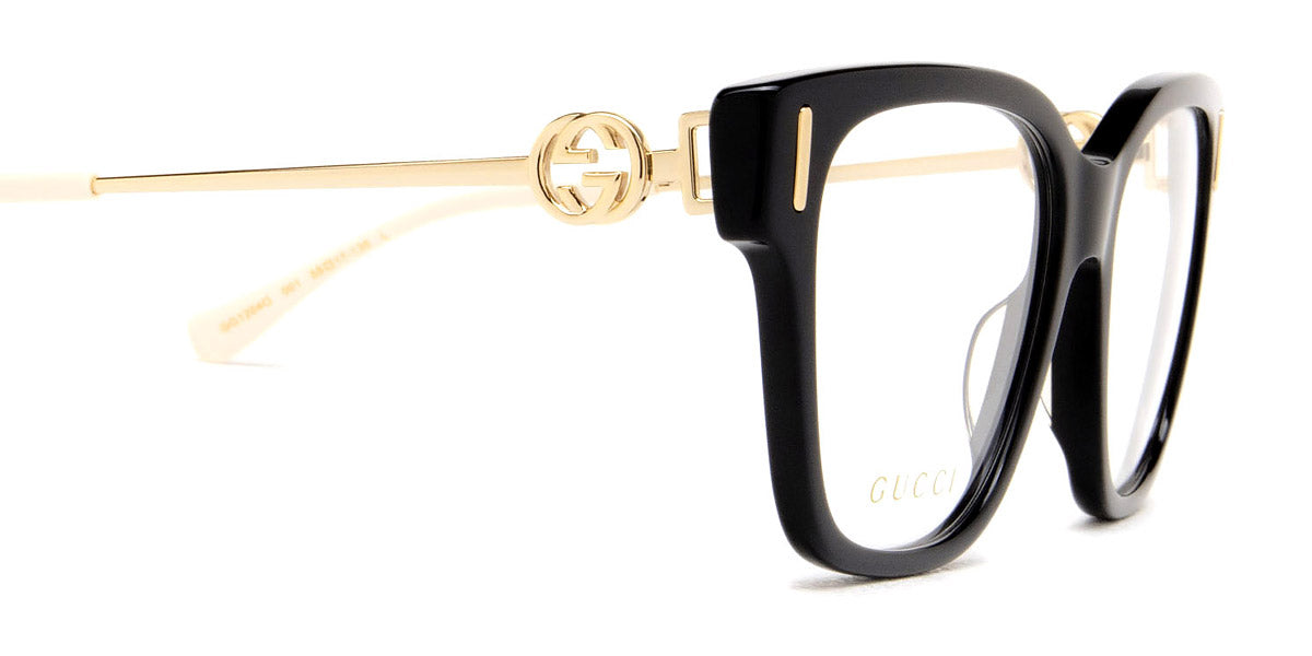 GUCCI EYEGLASSES - GG1204O 001 55 - BLACK/GOLD
