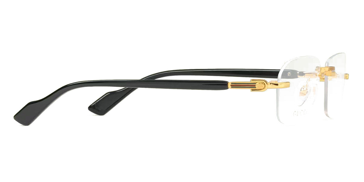 GUCCI EYEGLASSES - GG1221O 001 56 - GOLD/BLACK