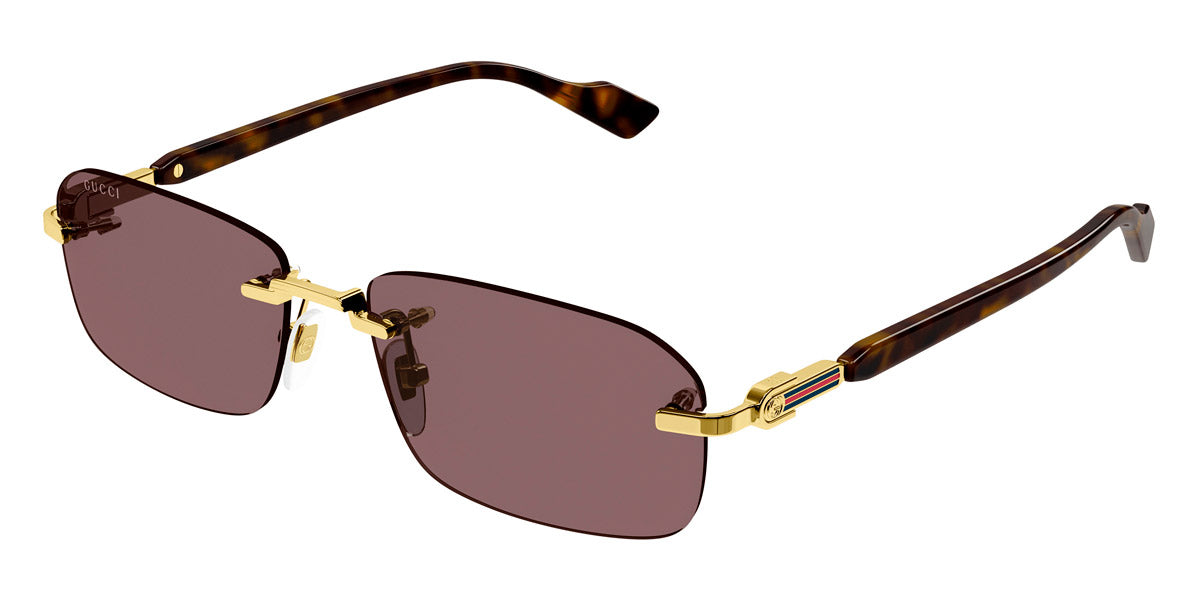 GUCCI SUNGLASSES - GG1221S 002 56 - GOLD/HAVANA