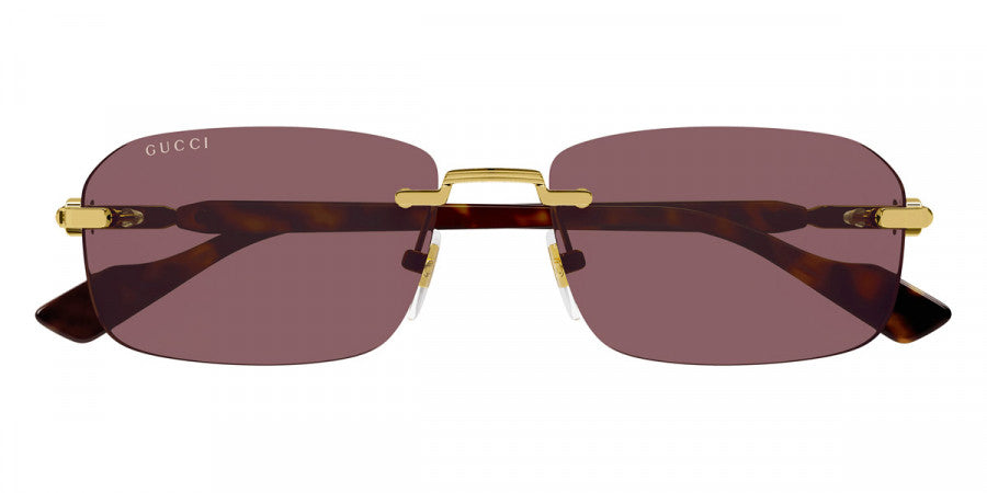 GUCCI SUNGLASSES - GG1221S 002 56 - GOLD/HAVANA