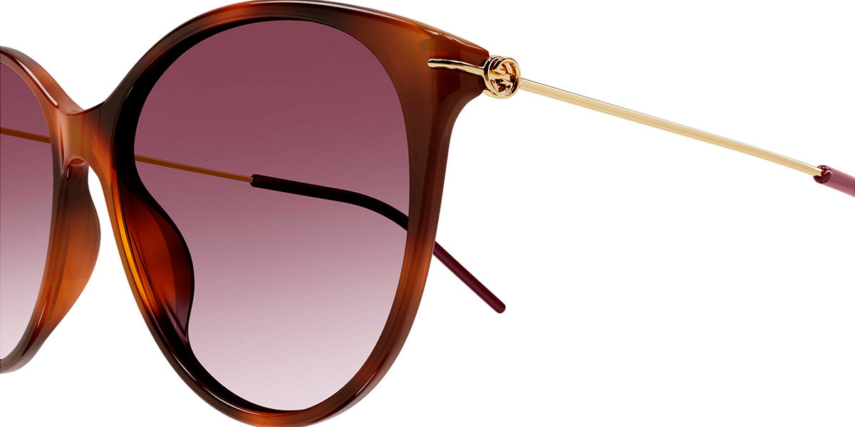 GUCCI SUNGLASSES - GG1268S 002 58 - HAVANA/GOLD