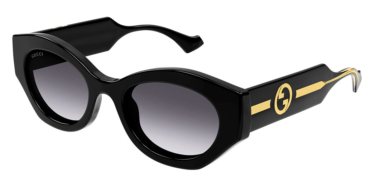 GUCCI SUNGLASSES - GG1553S 001 52 - BLACK/CRYSTAL