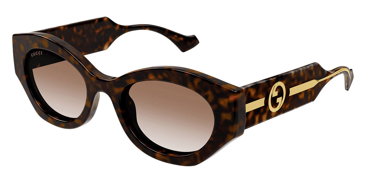 GUCCI SUNGLASSES - GG1553S 002 52 - HAVANA/CRYSTAL display picture 1