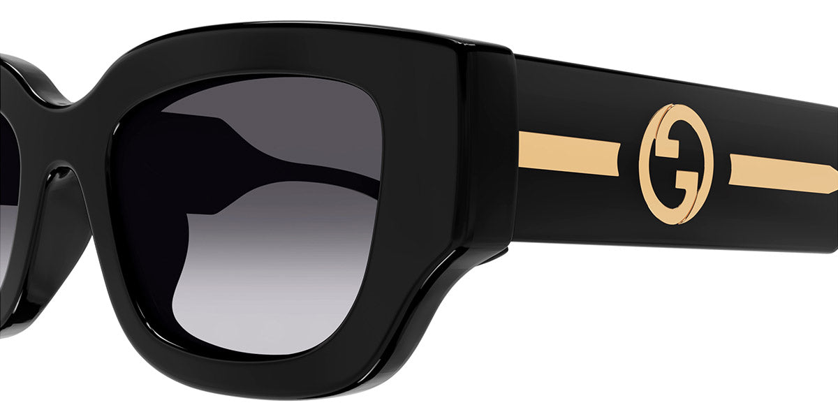 GUCCI SUNGLASSES - GG1558SK 001 51 - BLACK/CRYSTAL