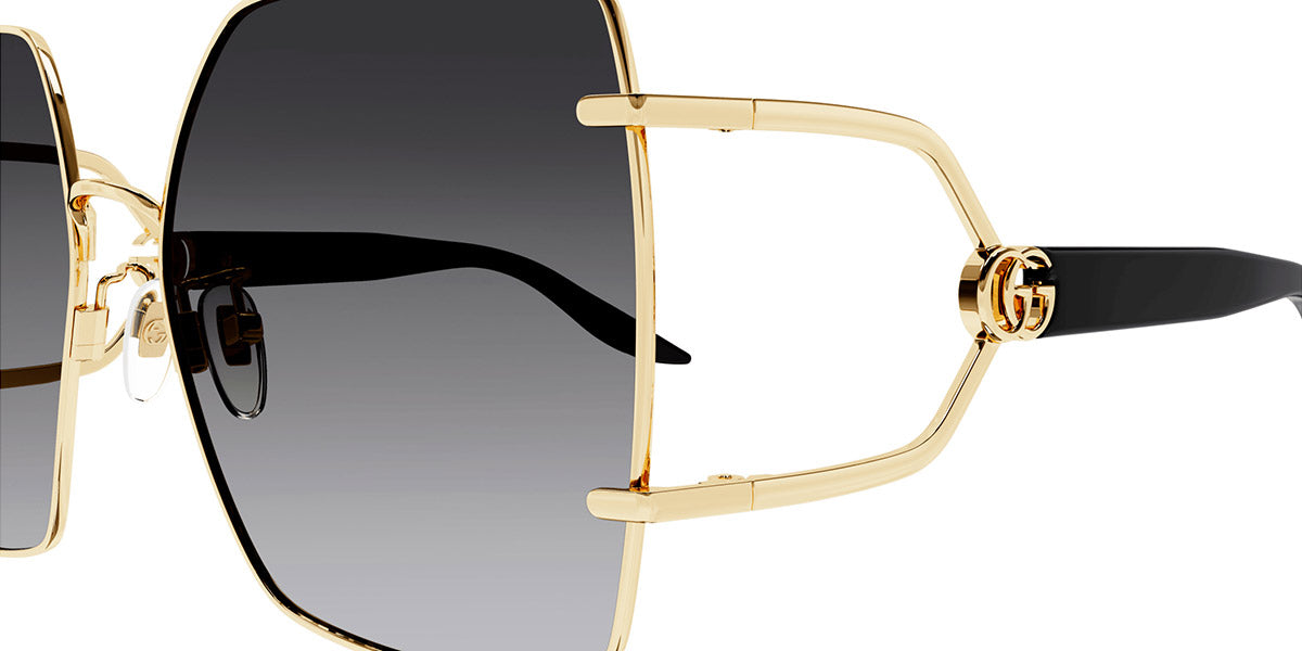 GUCCI SUNGLASSES - GG1564SA 001 61 - GOLD/BLACK