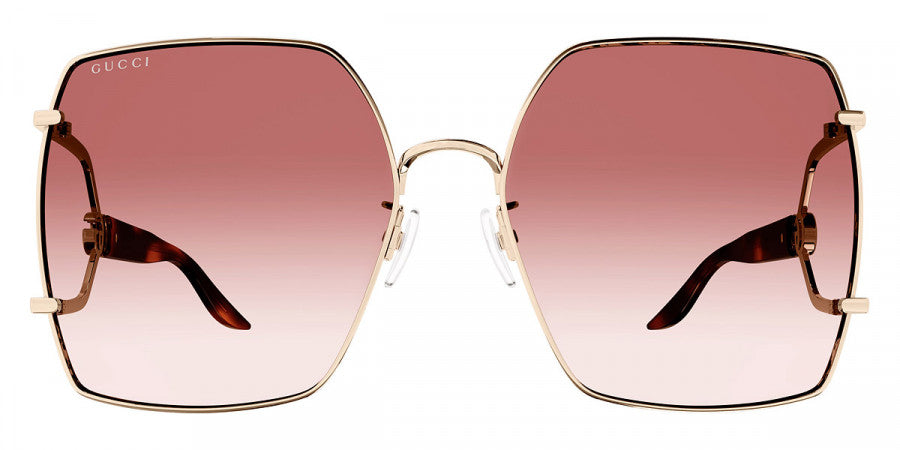 GUCCI SUNGLASSES - GG1564SA 004 61 - GOLD/HAVANA
