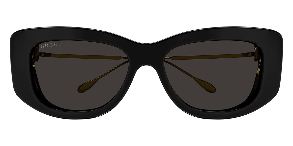 GUCCI SUNGLASSES - GG1566S 001 55 - BLACK/GOLD