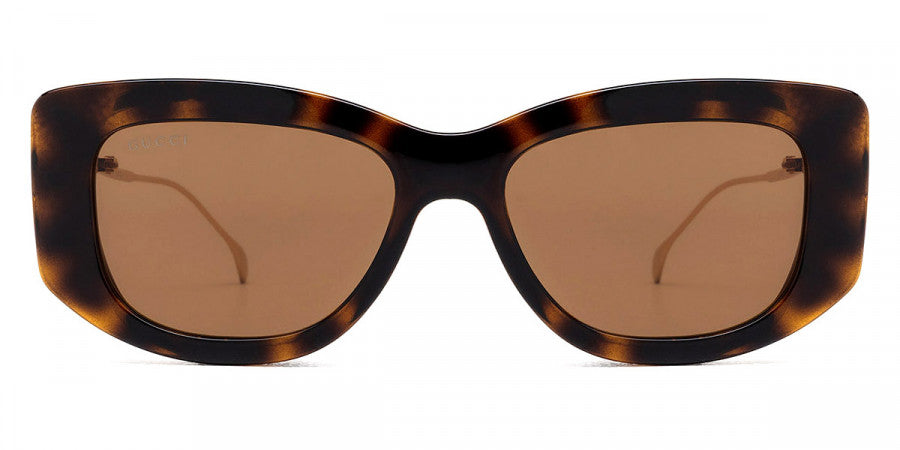 GUCCI SUNGLASSES - GG1566S 002 55 - HAVANA/GOLD