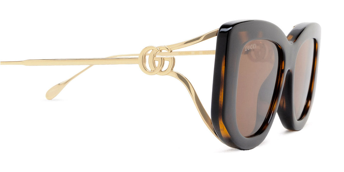 GUCCI SUNGLASSES - GG1566S 002 55 - HAVANA/GOLD