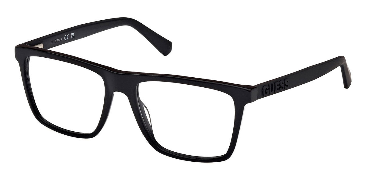 GUESS EYEGLASSES - GU50186 001 55 - Shiny Black/Matte Black