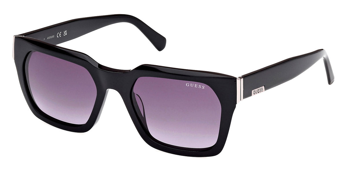 GUESS GU0201H-01B-53  Sunglasses Size 53mm 135mm 23mm BLACK GUESS SUNGLASSES - GU00172 01B 53 - Shiny Black main image 2