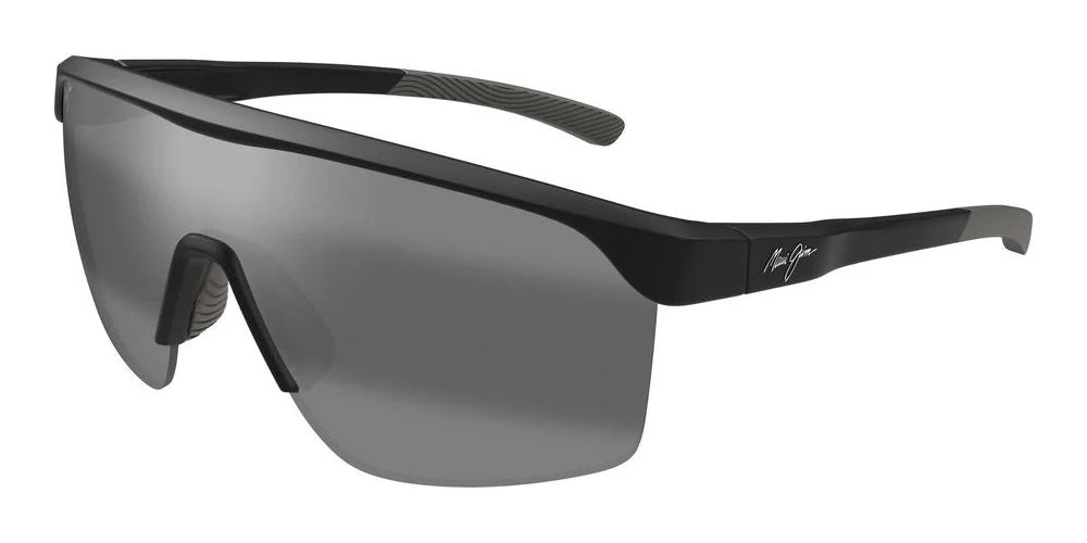 MAUI JIM SUNGLASSES - 596-02/MJ0596SA-001 GREY PALUNA AF MATTE BLACK
