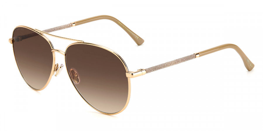 JIMMY CHOO SUNGLASSES - Devan/S 0BKUHA 59 - Gold Nude