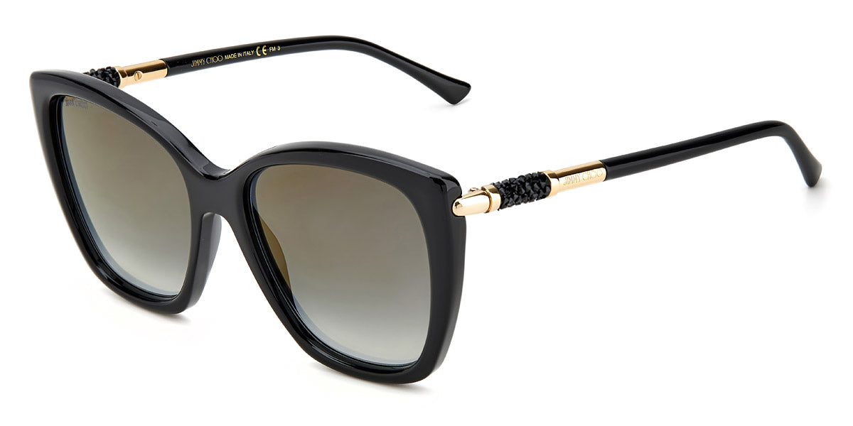 JIMMY CHOO SUNGLASSSES - ROSE/S 0807FQ 55 - Black