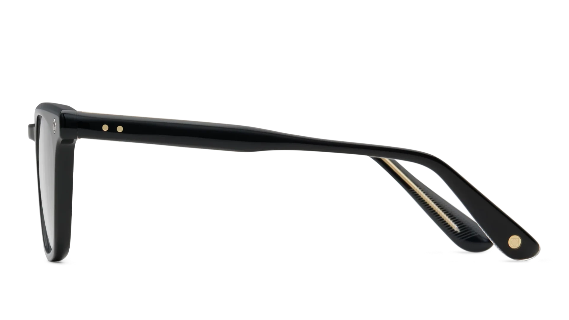 LUNETTERIE GENERALE EYEGLASSES - AMOUR PROPRE BLACK/14K GOLD 50