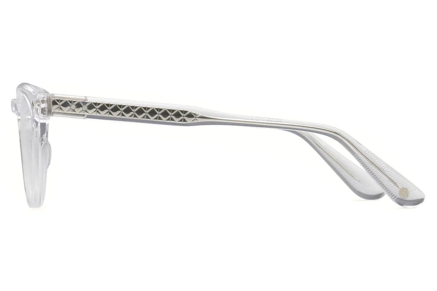 LUNETTERIE GENERALE EYEGLASSES - CASABLANCA CRYSTAL CLEAR/PALLADIUM 49