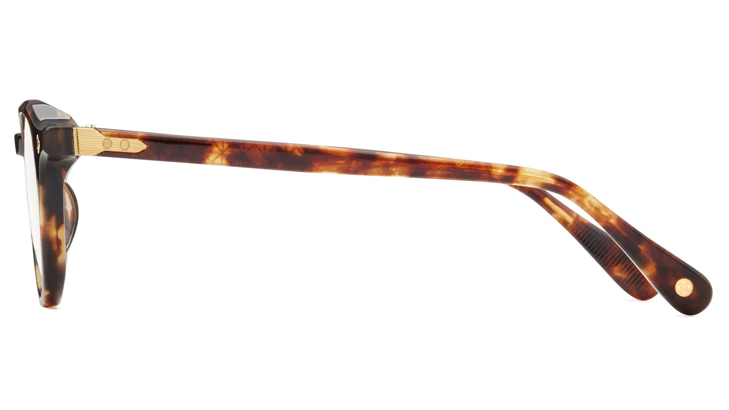 LUNETTERIE GENERALE EYEGLASSES - DESERT RAIN MEDIUM TORTOISE/18K GOLD 50