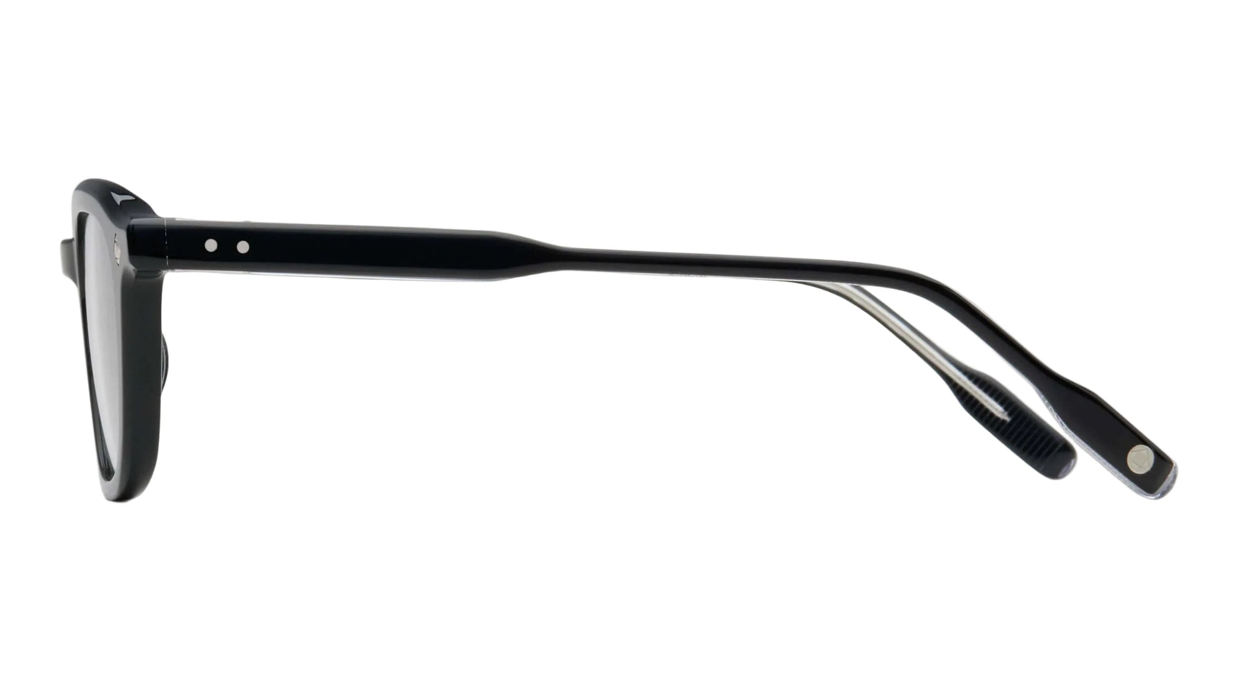 LUNETTERIE GENERALE EYEGLASSES - ENIGMA - BLACK/PALLADIUM 47