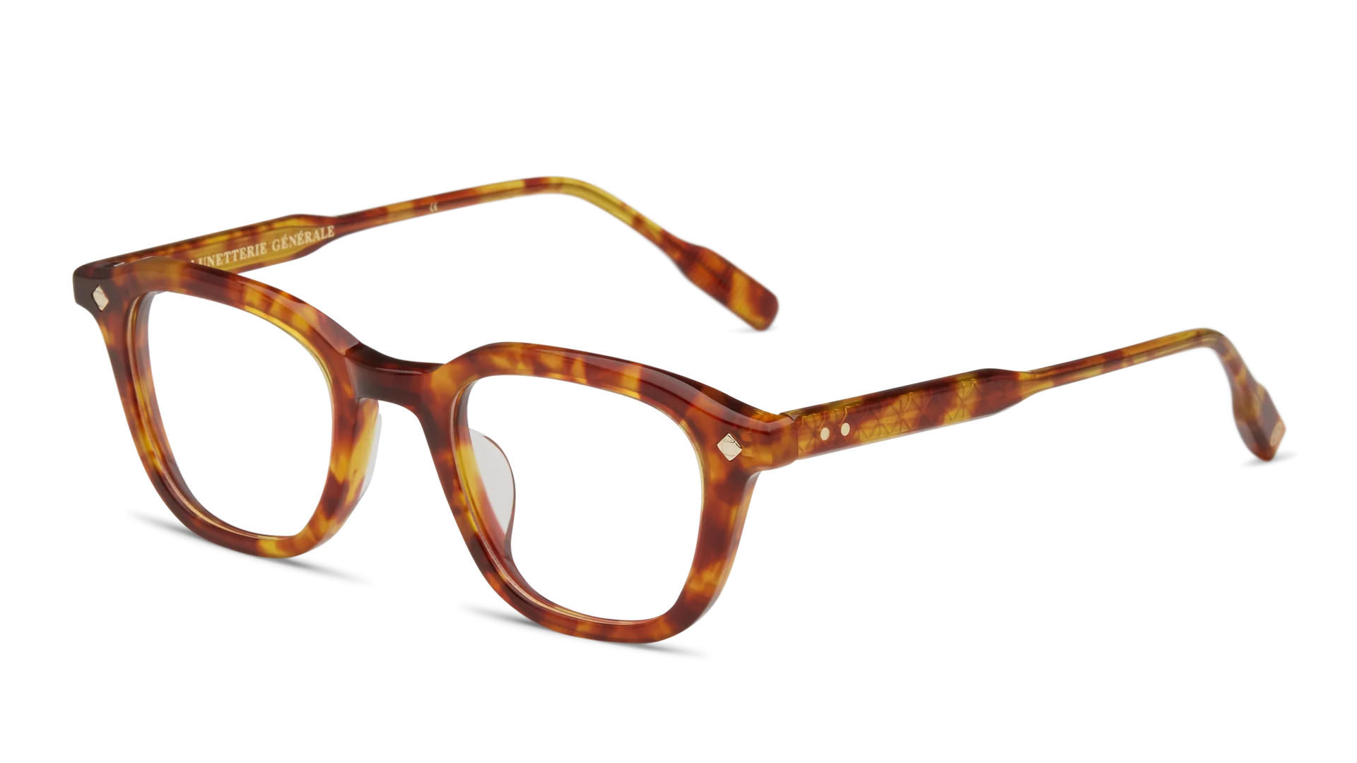 LUNETTERIE GENERALE EYEGLASSES - ENIGMA VINTAGE TORTOISE/14K GOLD 47