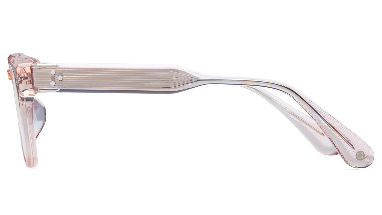 LUNETTERIE GENERALE EYEGLASSES - GOLDEN HOUR PINK CRYSTAL/PALLADIUM 50