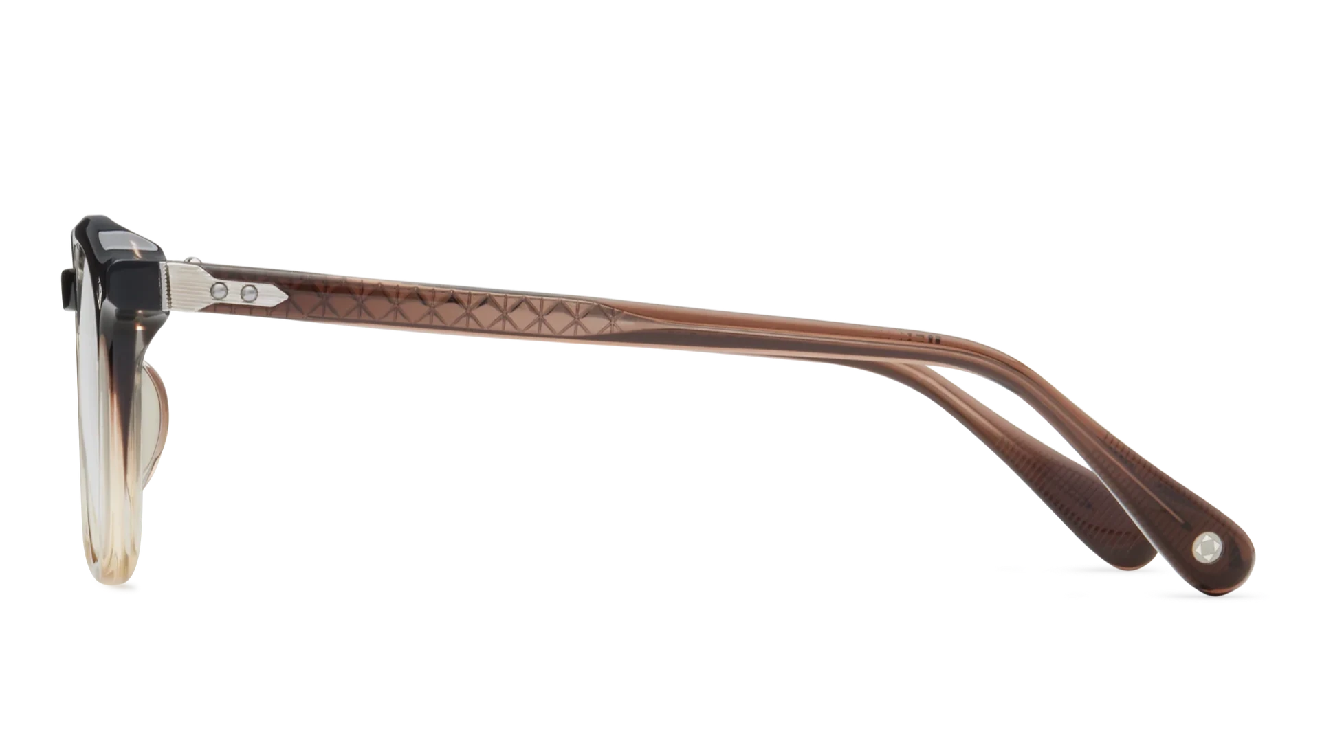 LUNETTERIE GENERALE EYEGLASSES - MAESTRO GRADIENT BROWN CRYSTAL/PALLADIUM 50