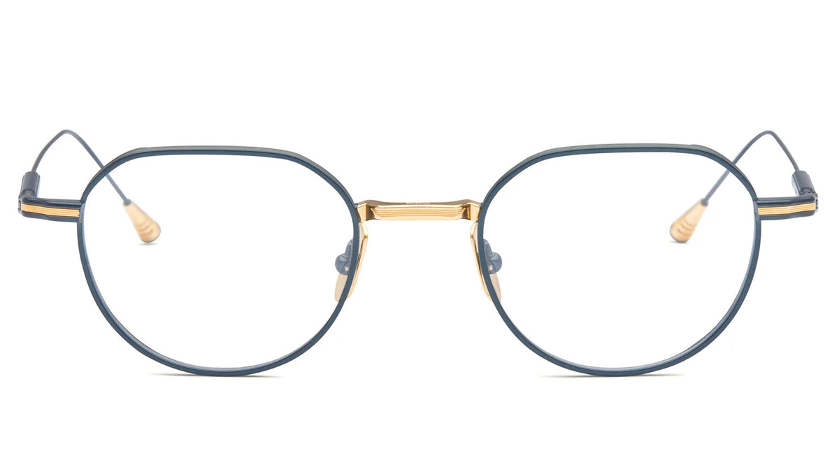 LUNETTERIE GENERALE EYEGLASSES - MIRAGE GOLD & BLUE 49