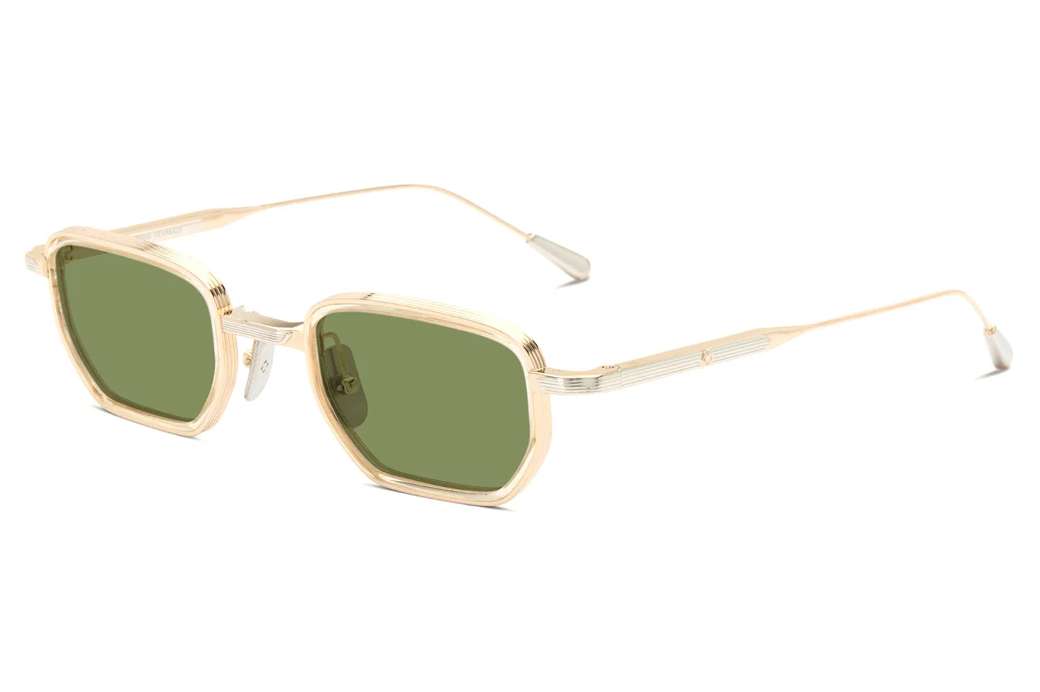 LUNETTERIE GENERALE SUNGLASSES - ALL THE TIME THE WORD 16K GOLD/PALLADIUM/GREEN 48