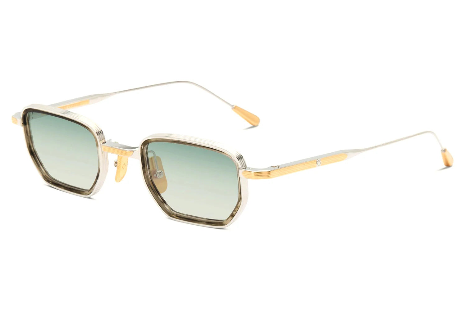LUNETTERIE GENERALE SUNGLASSES - ALL THE TIME THE WORD PALLADIUM/18K GOLD/BLUE GREE 48