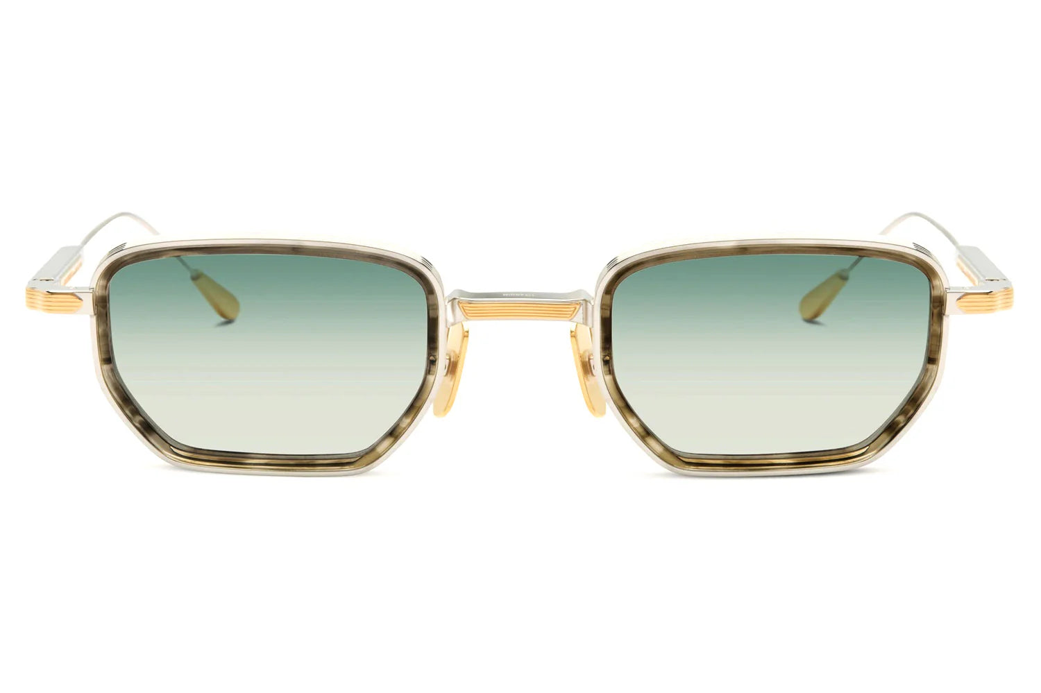 LUNETTERIE GENERALE SUNGLASSES - ALL THE TIME THE WORD PALLADIUM/18K GOLD/BLUE GREE 48