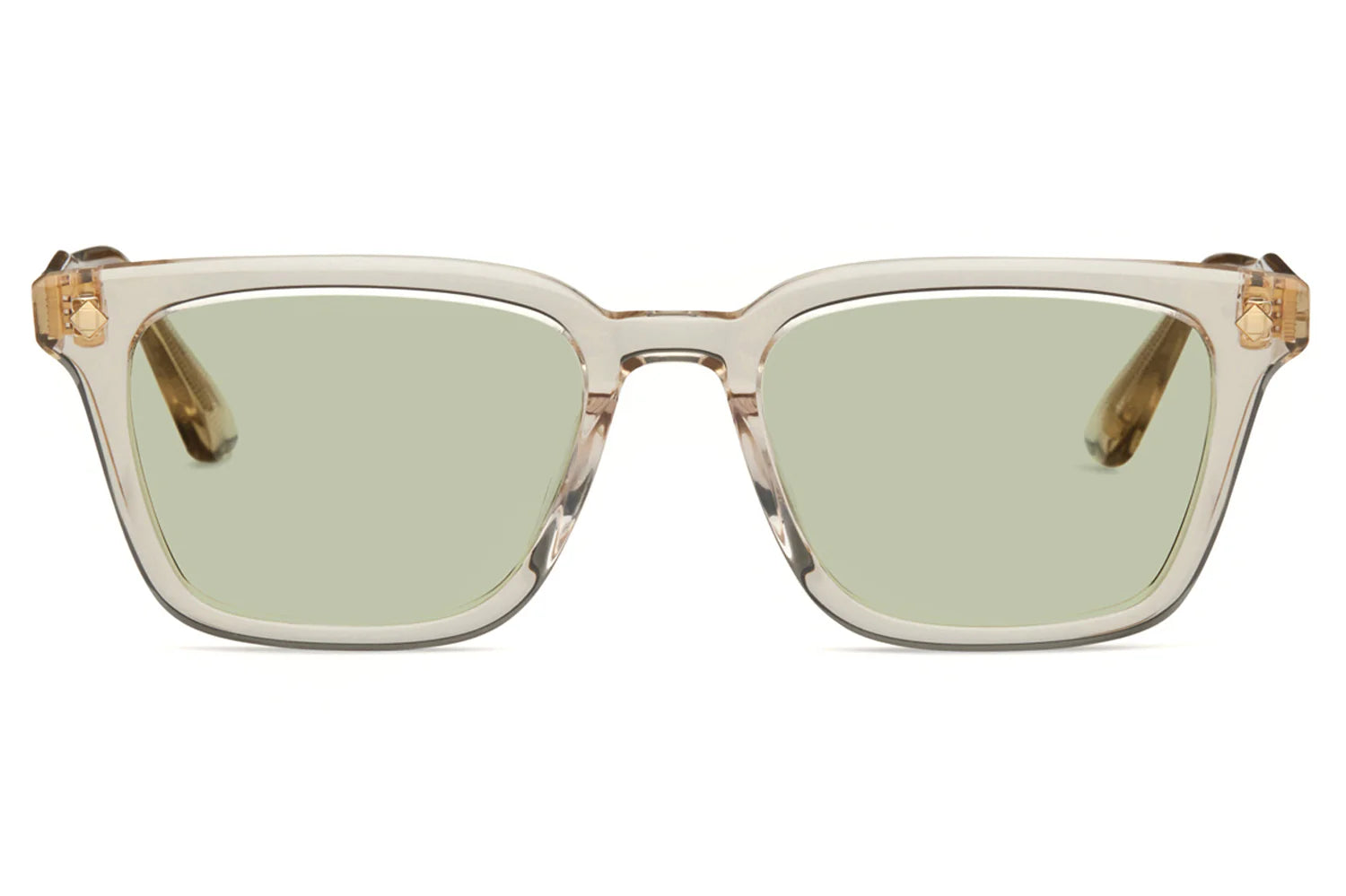 LUNETTERIE GENERALE SUNGLASSES - ARCHITECT SMOKED CRYSTAL/ GREEN 52