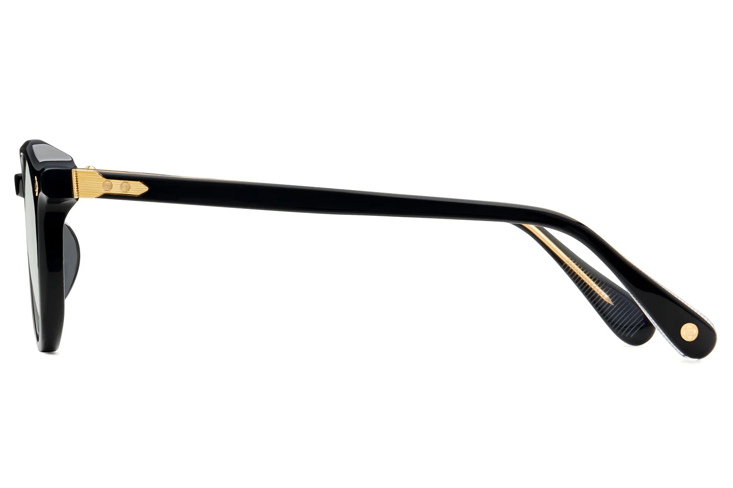 LUNETTERIE GENERALE SUNGLASSES - DESERT RAIN BLACK/24K GOLD/GREEN 50