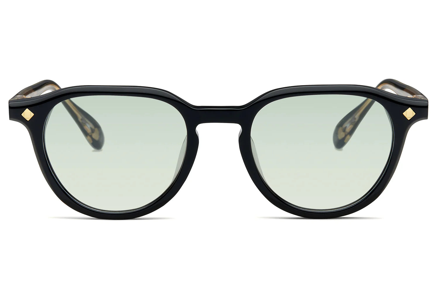 LUNETTERIE GENERALE SUNGLASSES - DESERT RAIN BLACK/24K GOLD/GREEN 50