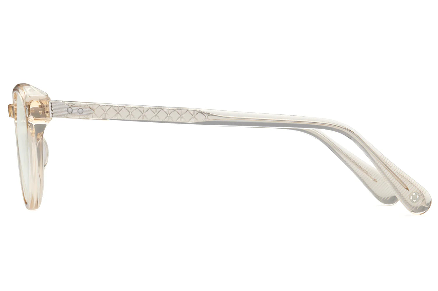 LUNETTERIE GENERALE SUNGLASSES - DESERT RAIN SMOKED CRYSTAL/PALLADIUM GREEN 50