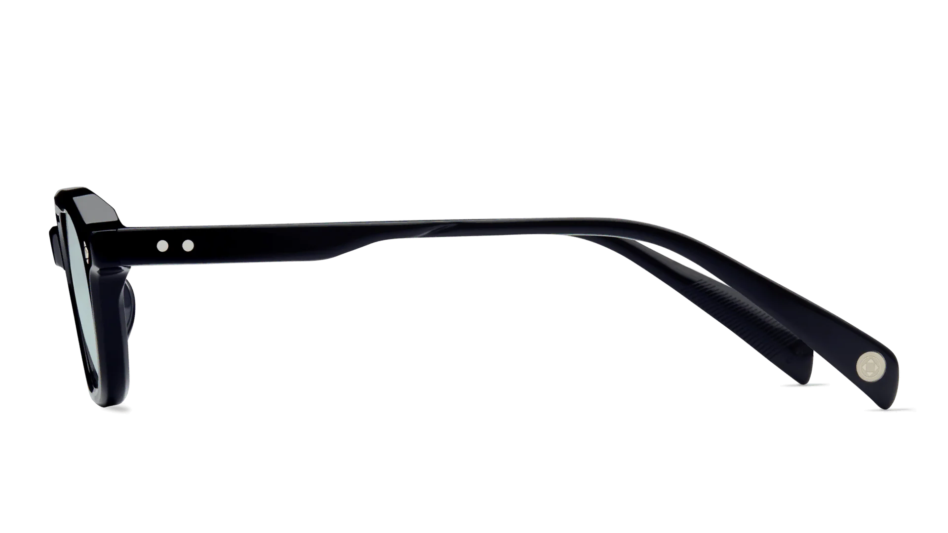 LUNETTERIE GENERALE SUNGLASSES - DOLCE FAR NIENTE BLACK/PALLADIUM SOLID TEAL