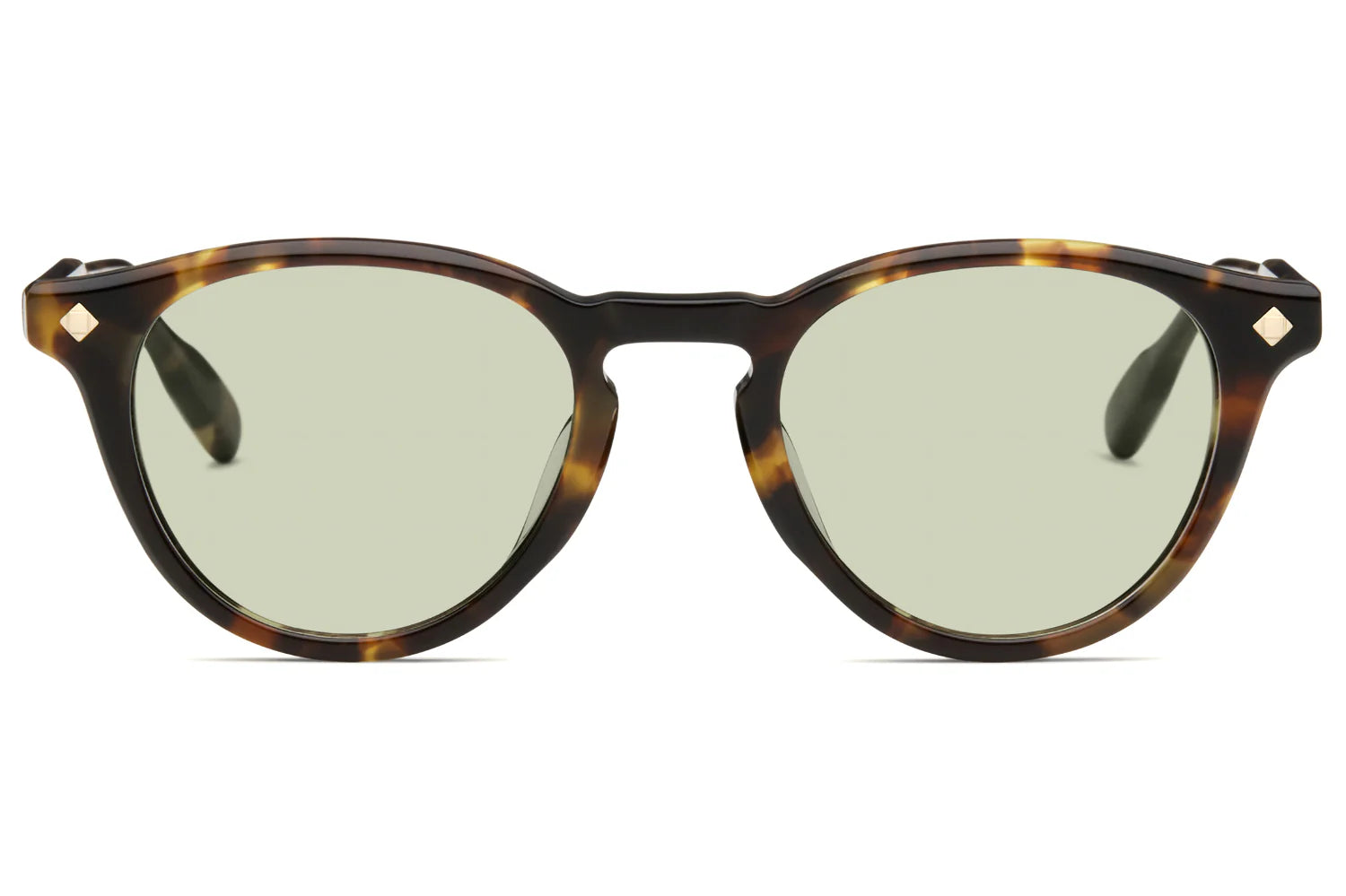 LUNETTERIE GENERALE SUNGLASSES - DOLCE VITA 2022 M TORTOISE/14K GOLD SOLID GREEN G13 48