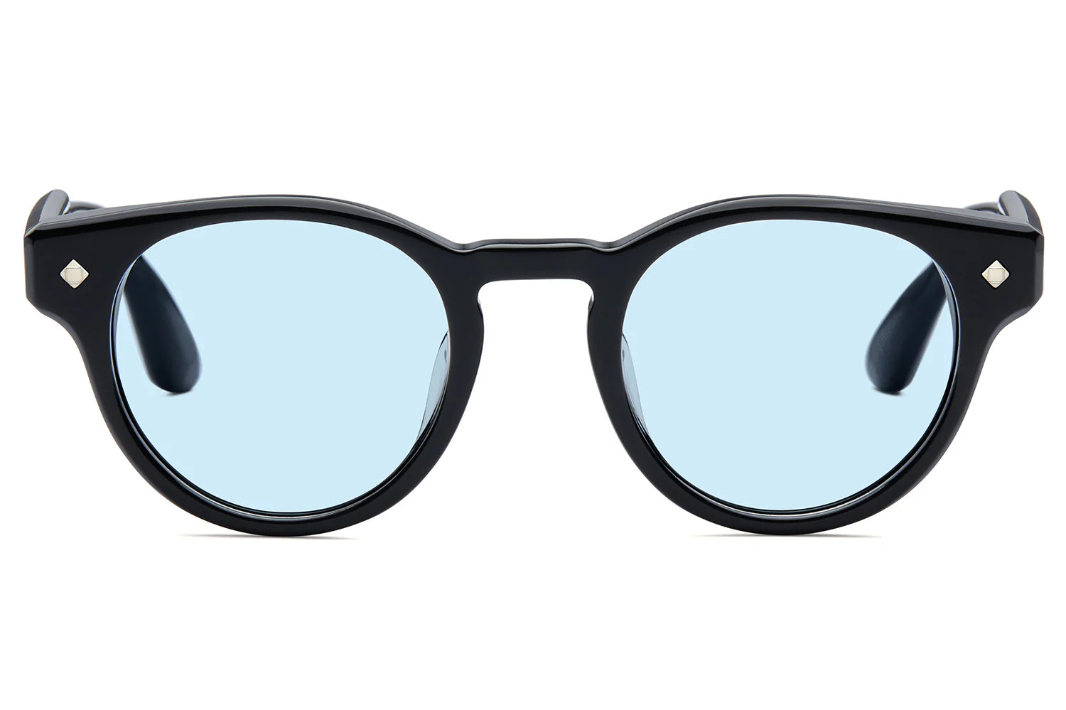 LUNETTERIE GENERALE SUNGLASSES - GOLDEN HOUR BLACK/PALLADIUM SOLID BLUE 50