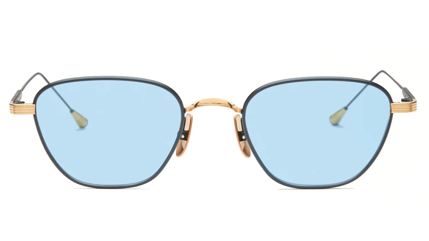 LUNETTERIE GENERALE SUNGLASSES - MARMONT 18K GOLD & BLUE 51