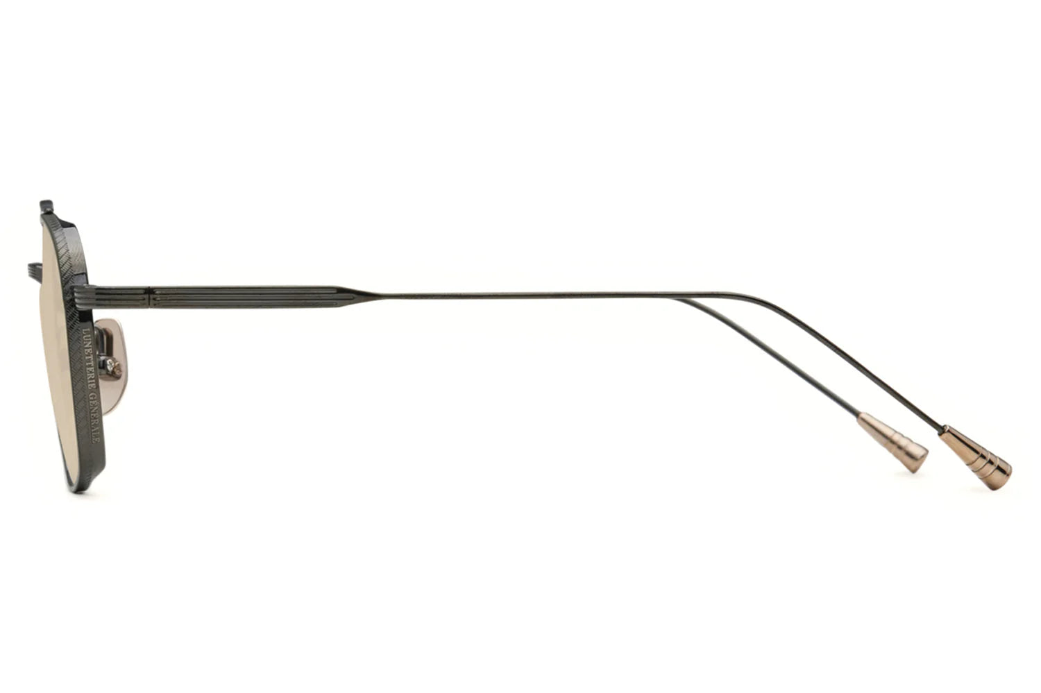 LUNETTERIE GENERALE SUNGLASSES - ROUTE 66 GUN METAL/18K GOLD 53