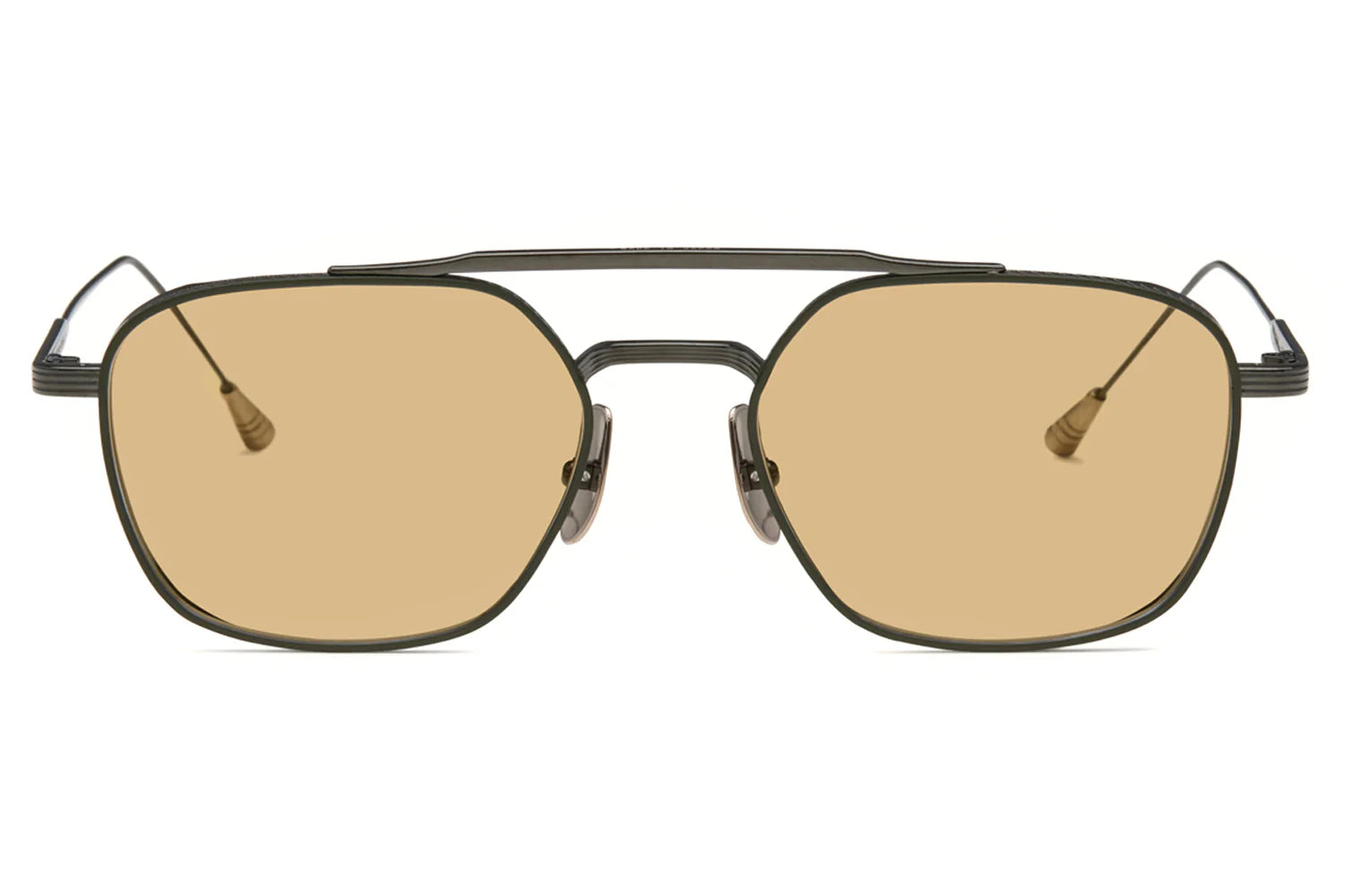 LUNETTERIE GENERALE SUNGLASSES - ROUTE 66 GUN METAL/18K GOLD 53