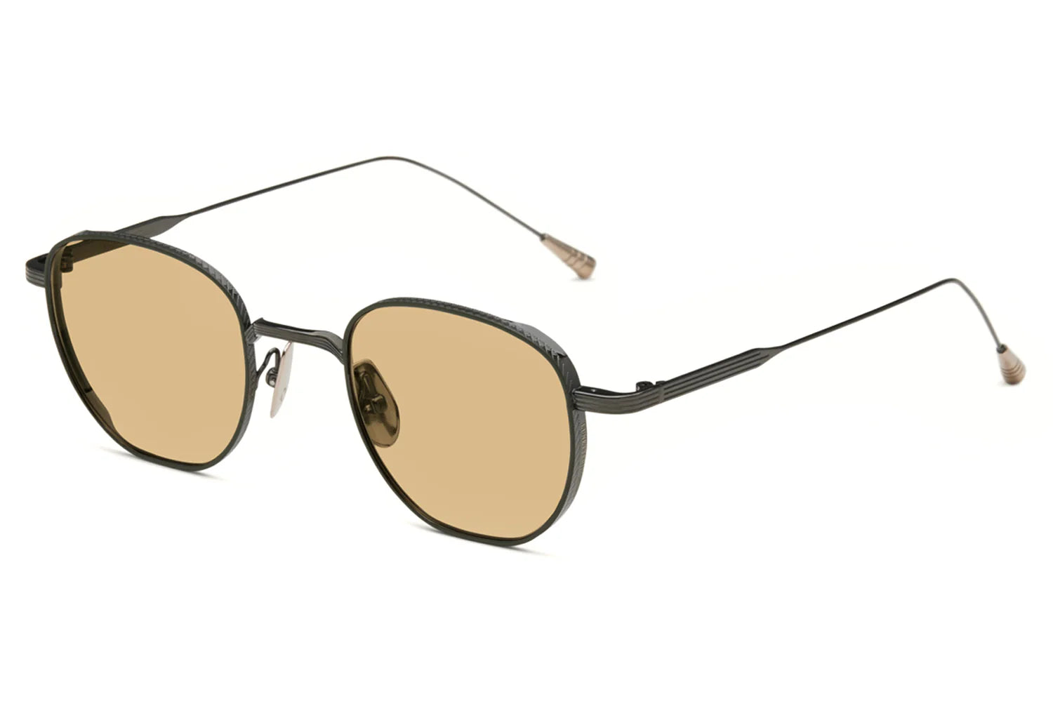 LUNETTERIE GENERALE SUNGLASSES - STUDIO 54 GUNMETAL 18K GOLD SOLID BRONZE 50