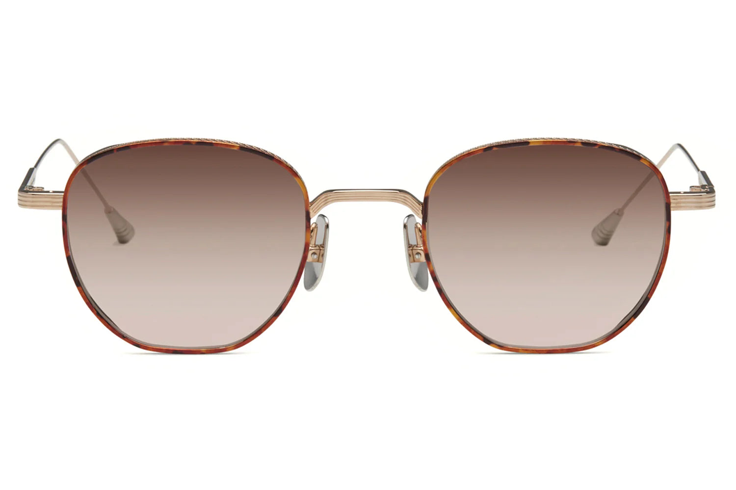 LUNETTERIE GENERALE SUNGLASSES - STUDIO 54 WHITE GOLD/LBROWN 49