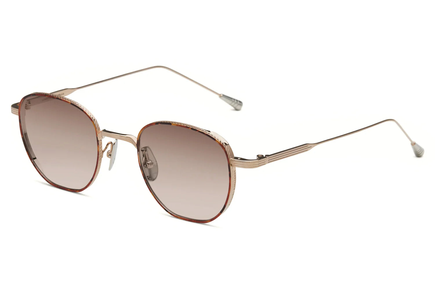 LUNETTERIE GENERALE SUNGLASSES - STUDIO 54 WHITE GOLD/LBROWN 49
