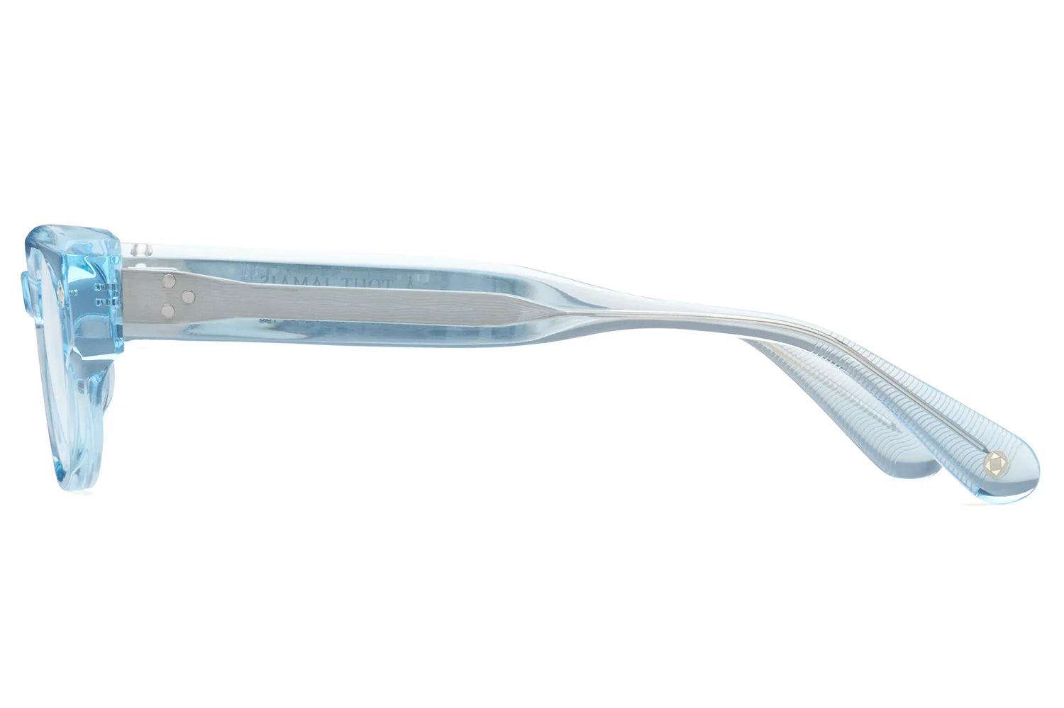 LUNETTERIE GENERALE SUNGLASSES - TOUT JAMAIS BLUE CRYSTAL/PALLADIUM SOLID BLUE 51