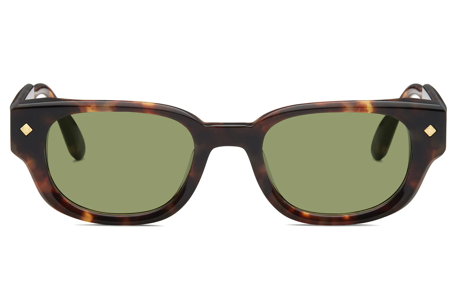 LUNETTERIE GENERALE SUNGLASSES - TOUT JAMAIS TORTOISE/24K GOLD SOLID GREEN 51