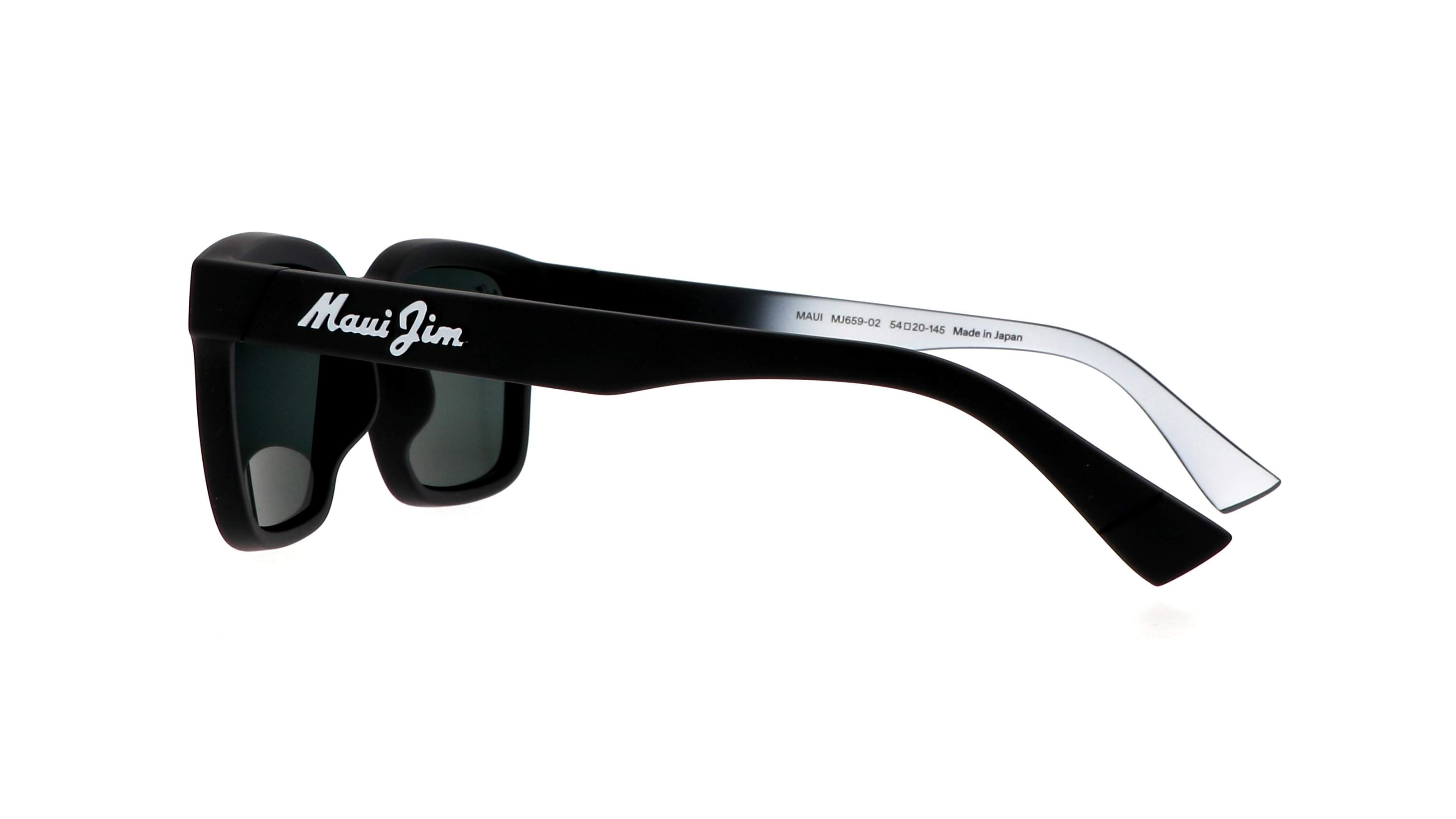 MAUI JIM SUNGLASSES - 659 02 GREY OPIOPIO AF MATTE BLACK