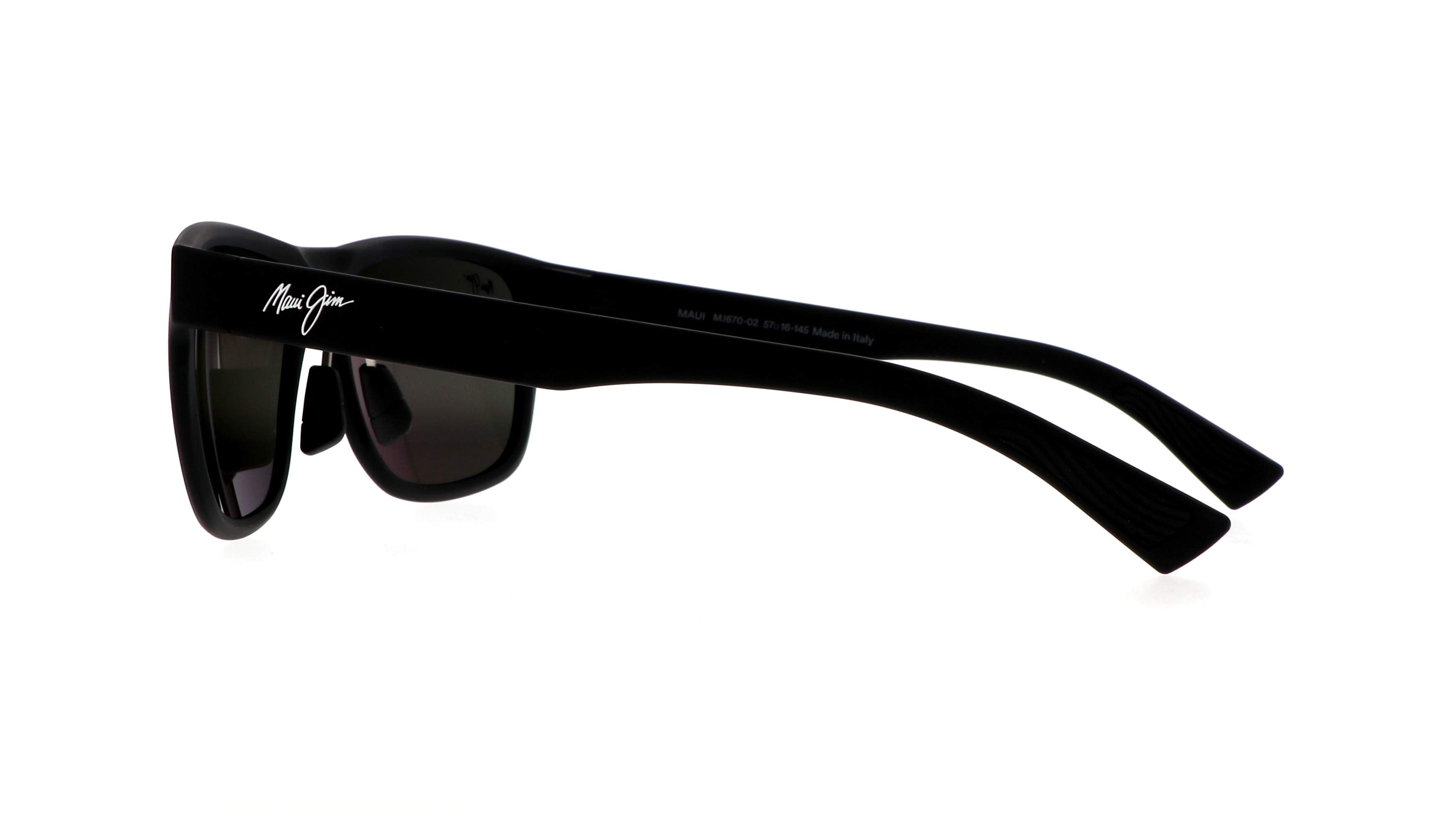 MAUI JIM SUNGLASSES - 670 02 GREY PUAKEA MATTE BLACK