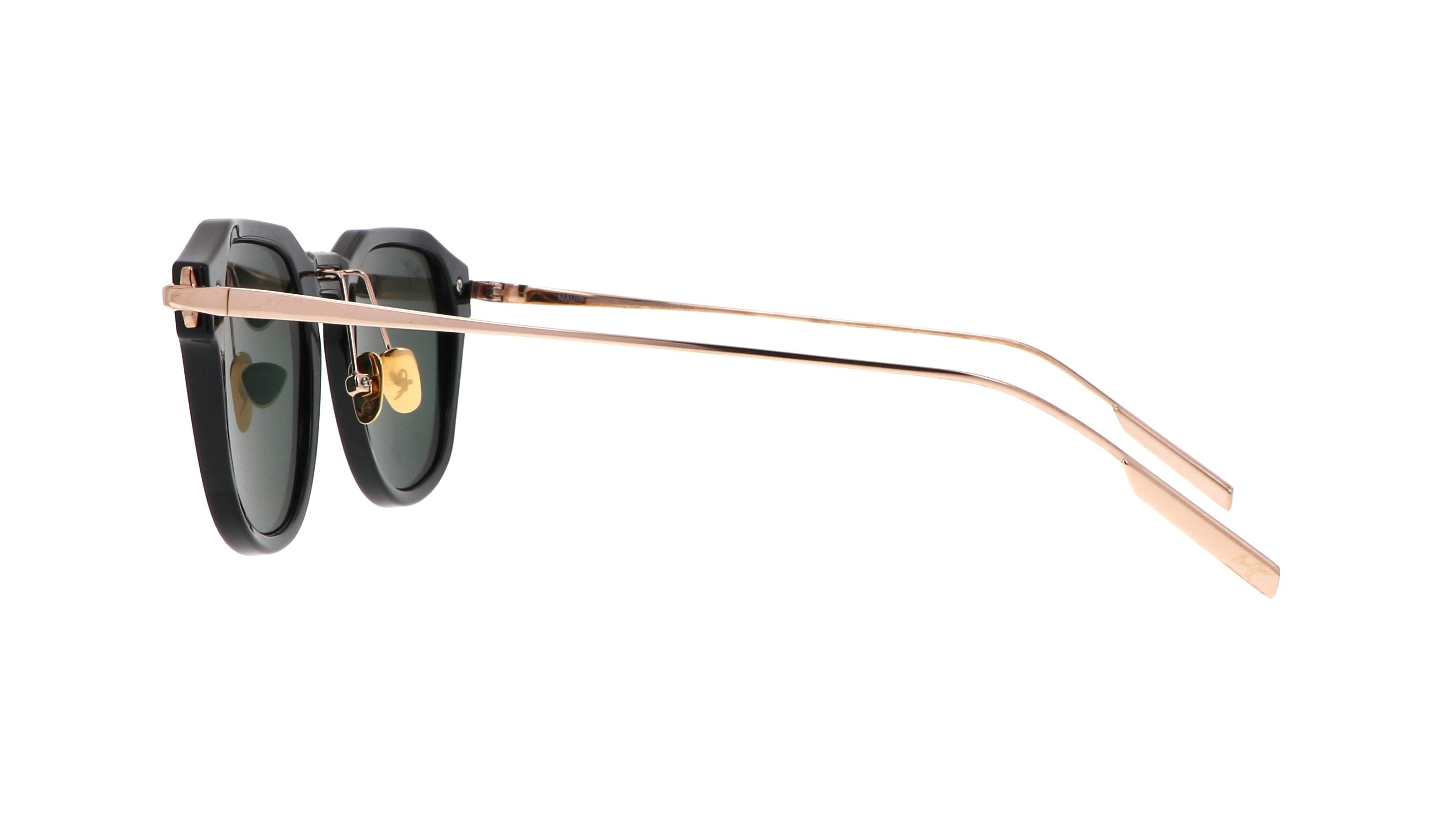 MAUI JIM SUNGLASSES - 837 02 GREY ALIKA BLACK W/ GOLD