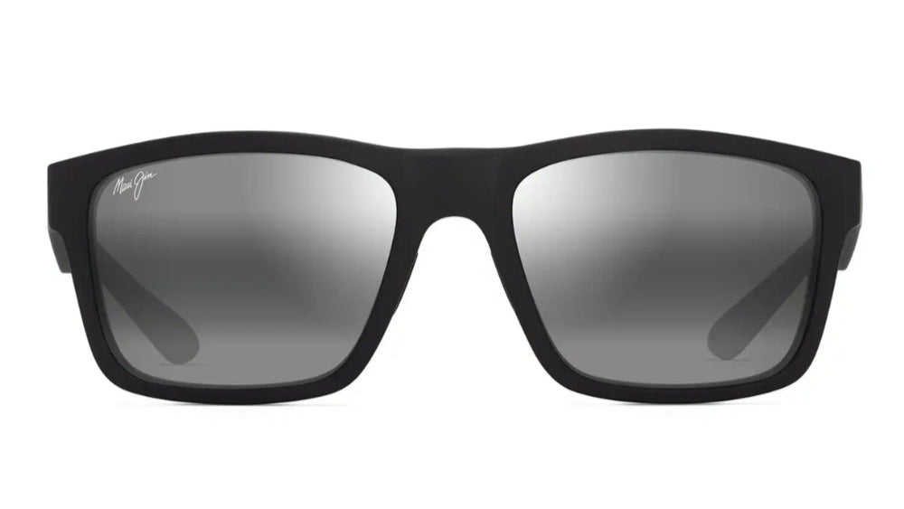 MAUI JIM SUNGLASSES - 897 02A GREY THE FLATS MATTE BLACK W/ GREY
