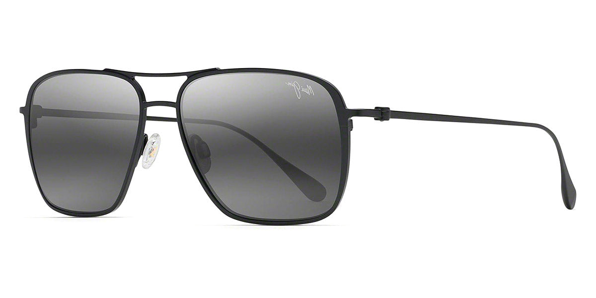 MAUI JIM SUNGLASSES - BEACHES ASIAN FIT 541N-2M 57 - Matte Black