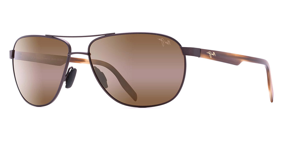 MAUI JIM SUNGLASSES - CASTLES H728-01M 61 - Matte Chocolate
